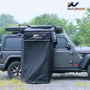 Naturnest Car Shower Tent Pop Up Bathroom Toilet Tent Rooftop Awning for Camping - Picture 1 of 12