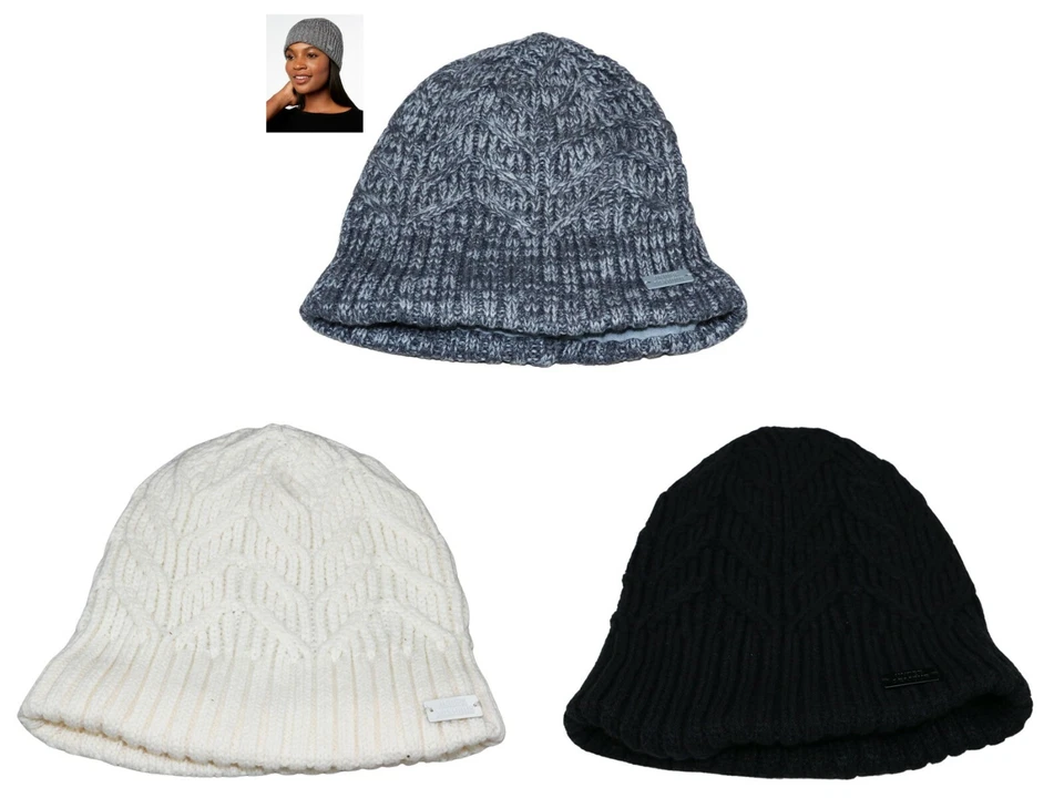 Under Armour ColdGear Around Town 粗针织女式冬季无檐帽全新带标签 — 第 1/1 张图片