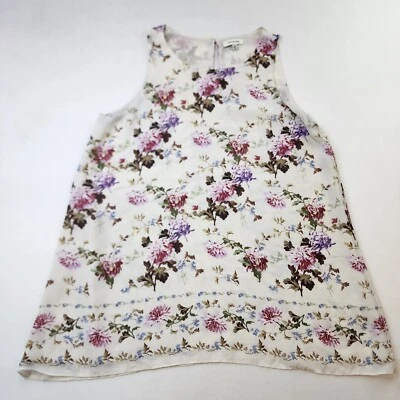 Camiseta sin mangas Max Studio M floral verano boho jardín cerradura caprichoso mercado de té Foto 1 de 4