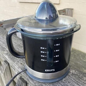 Krups 30oz Citrus Press Black w/ Stainless Electric Fruit Juicer Type FSD3 - Picture 1 of 10