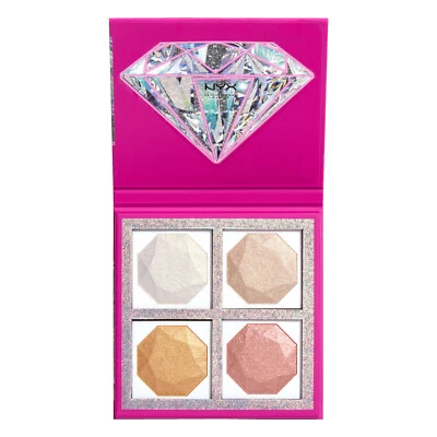 BEST LIFE NYX PALETA RESALTADOR 4 ORO PLATA ROSA CHAMPÁN DIAMANTES HIELO Foto 1 de 4