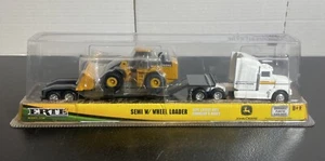 1/64 Ertl John Deere Semi W/ Wheel Loader Die-Cast Set NEW #37382 - Picture 1 of 7