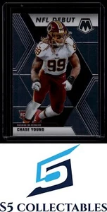 2020 Panini Mosaic #272 Chase Young No Huddle Prizm Blue #/75 556 - Picture 1 of 2