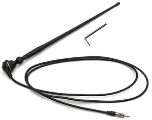 Marine Black Amfm Rubber Ducky 15 Inch Antenna Kit For Atv Boat Camper Go Kart M - Picture 1 of 7