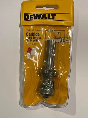 Dewalt DW6750 Solid Surface No Drip Carbide Router Bit 1/2" Shank - Image 1 of 4