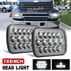 2x 5x7&quot; 7x6&quot; Led Headlights High Low Beam Chrome For STERLING TRUCK A9500 LT9500