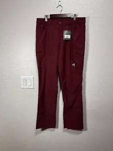 Eddie Bauer Women’s Outdoor Hiking WR Guide Pants Size 10 Burgundy UPF50+ - Picture 1 of 10