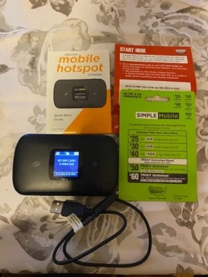 T-Mobile - Punto de acceso móvil simple sin contrato - Negro NUEVA CAJA ABIERTA Foto 1 de 2