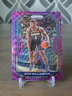 2020-21 Panini Prizm 185 Zion Williamson PURPLE WAVE Pelicans Basketball card 