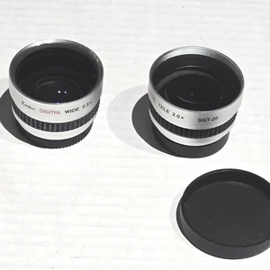 Kenko Digital Wide Angle Lens 0.5x SGW-05 & Telephoto Lens 2.0x SGT-20 Set,... - Picture 1 of 12