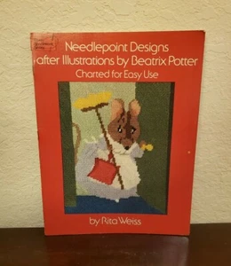 NEEDLEPOINT DESIGNS AFTER ILLUSTRATIONS BY BEATRIX POTTER Dover Pattern BOOK - Picture 1 of 5
