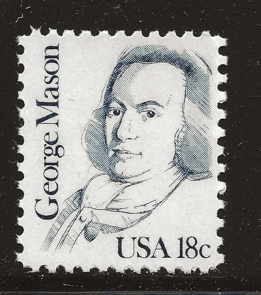 US Scott #1858, Single 1981 George Mason 18c FVF MNH - Image 1 of 1