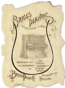 1900er Briggs Klaviere BOSTON Bildbuch Mark Crandall & Root Oneida NY - Bild 1 von 3