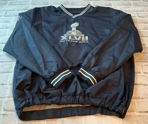 Mens L NFL Super Bowl XLVII Pullover with Side Zip - Picture 1 of 8