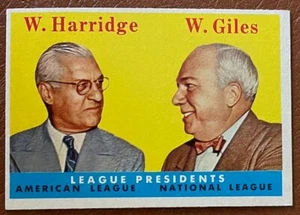 1958 Topps Baseball League Presidents #300!  ¡Envío bajo para varios artículos! - Imagen 1 de 2