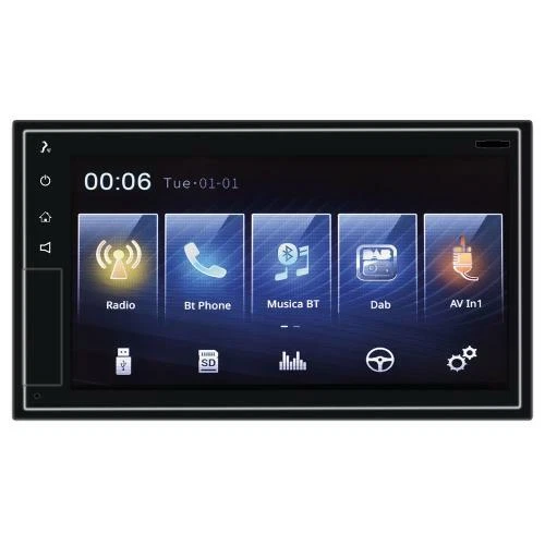 Phonocar VM013 MEDIASTATION DAB+ CARPLAY WIRELESS con MONITOR HD USB e SD CARD - Immagine 1 di 1