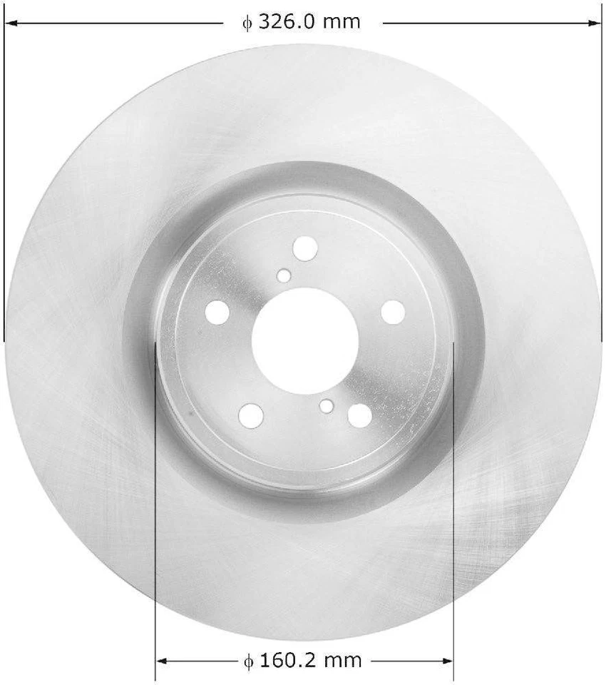 Rotor de freno de disco para Subaru Impreza Bendix 2004 Foto 1 de 1