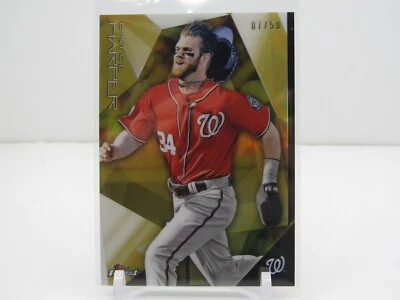 BRYCE HARPER 2015 TOPPS FINEST GOLD REFRACTOR #07/50! WASHINGTON NATIONALS!! - Image 1 of 2