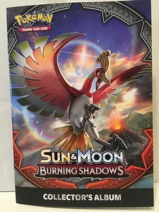 POKEMON SUN & MOON BURNING SHADOWS COLLECTOR'S ALBUM - NEW - Picture 1 of 2