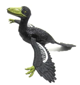 Archaeopteryx Dinosaurier Vogel Actionfigur schwarz Gelenkflügel 7" beweglich - Bild 1 von 10