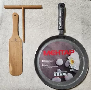10 Inch Crepe Maker Griddle Tortilla Pan With Spreader for Stovetop - Picture 1 of 8