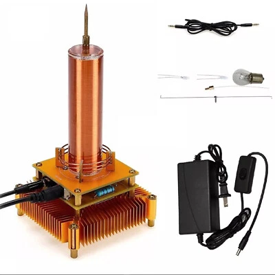 Teslaspule Musik Spule Bogen Plasma Generator Lautsprecher Künstlicher Blitz Kit - Bild 1 von 4