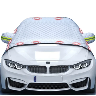 Magnetic Car Windshield Snow Cover Ice Frost Guard Sun Shade For Four Season - Image 1 of 4