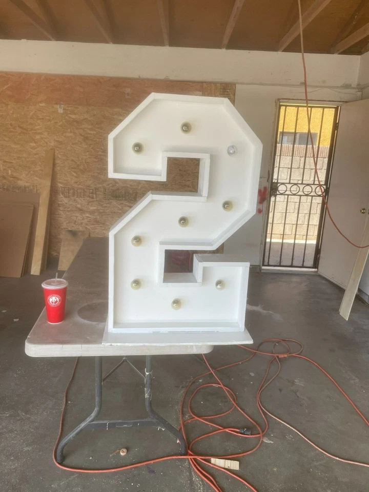 LETRAS DE CARPA O NÚMEROS O SÍMBOLOS 3 PIES (36 PULGADAS DE ALTO) ENVÍO GRATUITO  Foto 1 de 4