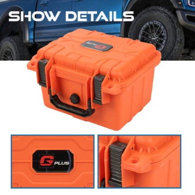 Orange Graded Card Storage Box Deep Travel Waterproof Case Slab Holder Protector - Image 1 of 4