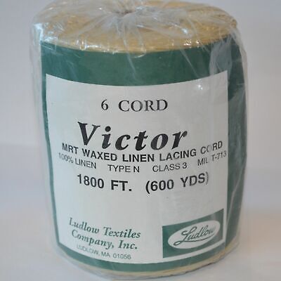 Victor 6 Capas Encerado Cordones Cable Trenzado De Alfombra Tejido De Lino Cordel Hilo 600yd • 67.54€