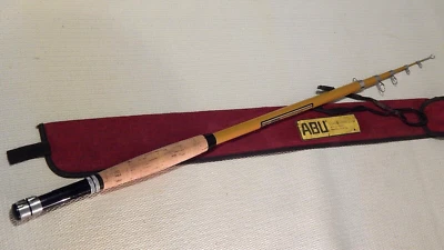 Mid-60's ABU Scandia Safari Zoom 8.5' AFTM 7/8 telescopic fly rod-light use - Image 1 of 4