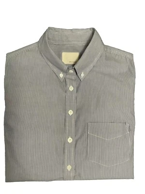 Band Of Outsiders Thin Blue Striped Button Down Long Sleeve Shirt Womens Size 0 - Image 1 of 4