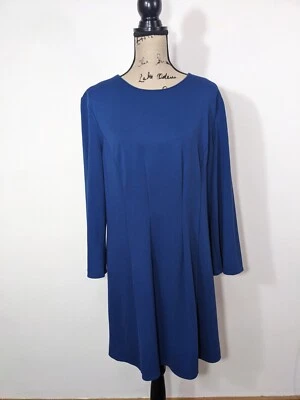 Vestido Elizabeth And James Manga 3/4 Cambio Plisado Azul Real Mini Talla XL Foto 1 de 4