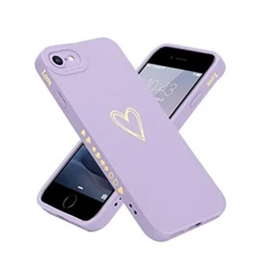 for iPhone SE 2022/ 2020, iPhone 7/ 8 Case for Women Girls, Cute Luxury Purple - Picture 1 of 7