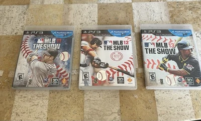 MLB The Show Lot 11, 12, 13 Lot of 3 Baseball Games CIB Ps3 PLAYSTATION 3 - Image 1 of 4
