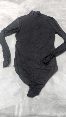 Body Victoria's Secret S Negro Bodywear Innovación Suave como la Pluma Cuello Alto Foto 1 de 4
