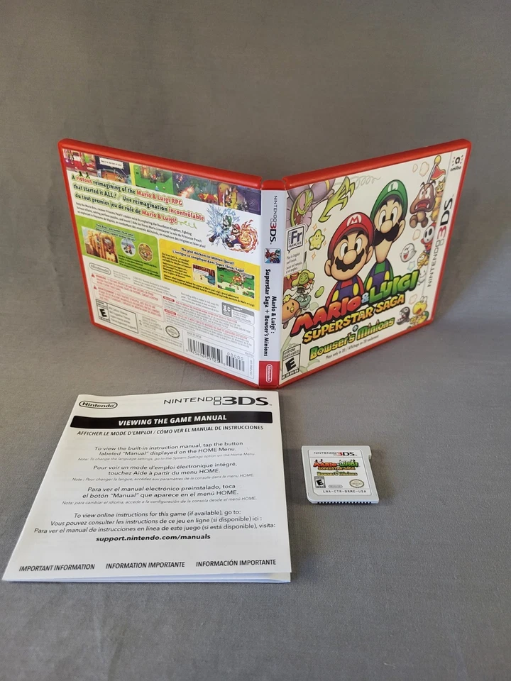 Mario & Luigi: Superstar Saga + Bowser's Minions, Nintendo 3DS, CIB, Authentic! - Image 1 of 1