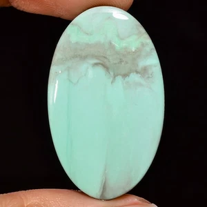 Natural Variscite Oval Cabochon Gemstone For Jewelry~ 35.95 Cts 21x36x5 mm UR-82 - Picture 1 of 7