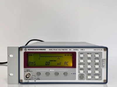 Voltímetro Rohde & Schwarz Rms/Peak DC 30 MHz URE3 modelo 350.5315.03 Foto 1 de 4