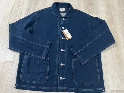 RRL Double RL Ralph Lauren New Indigo French Terry Jacket XXL - Image 1 of 4