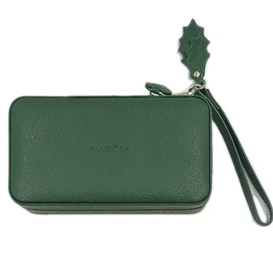 Pandora Verde Cremallera Joyero Estuche de Viaje Organizador Muñequera  Foto 1 de 4