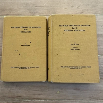 The Gros Ventres of Montana; parts 1 & 2 Flannery cooper books anthropology RARE Foto 1 de 4