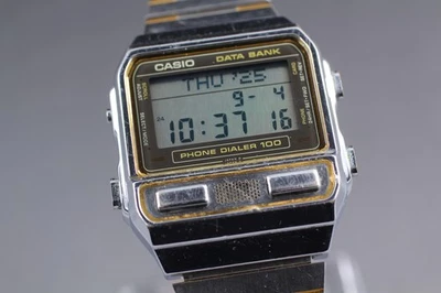 [Exc+5] CASIO Data Bank DBA-900 Digital Dialer 100 Quartz Unisex Watch JAPAN - image 1 of 4