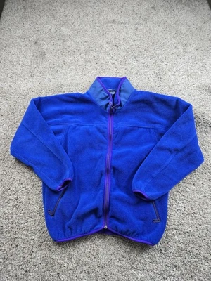Vintage Penfield Jacket Mens Large Blue Polarlite Fleece Full Zip Made USA 90s - Image 1 of 4