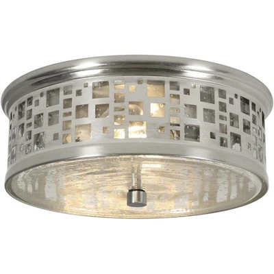 AFX Inc. RSCF11MBSN Roscoe Flush Mount Satin Nickel - Image 1 of 2