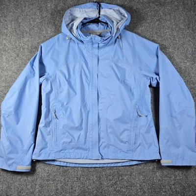 Columbia Titanium Omni-Tech Mujer Grande Impermeable Chaqueta de Lluvia Azul Claro Nylon Foto 1 de 4