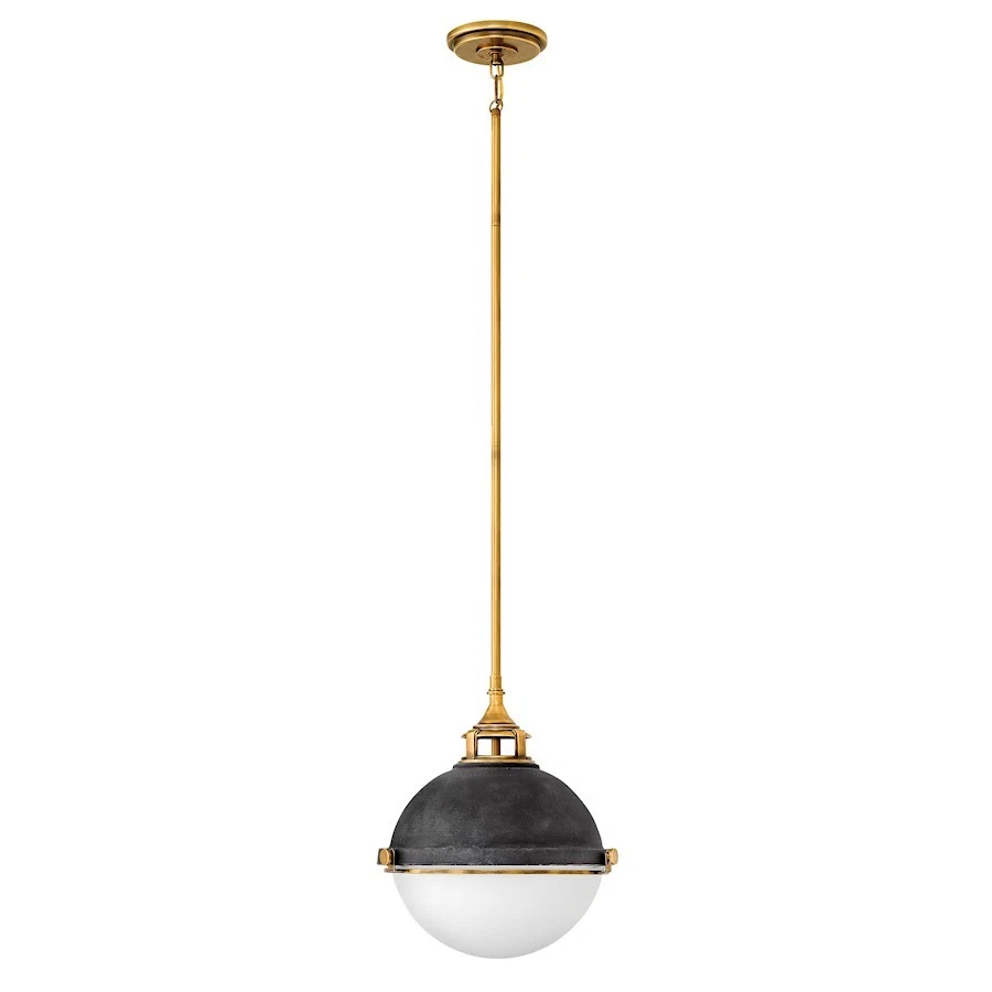 Hinkley Lighting Fletcher 2 Light Pendant Stem Hung Pendant, Aged Zinc - 4834DZ - Image 1 of 1