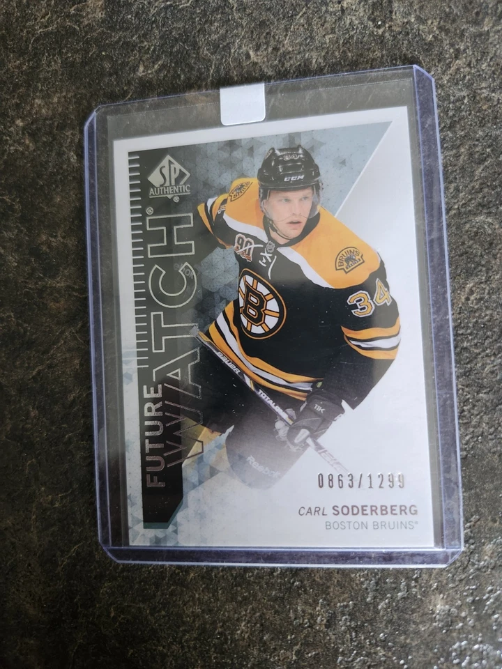 2013-14 SP Authentic Future Watch 0863/1299 Carl Soderberg Card# 214 - Image 1 of 2