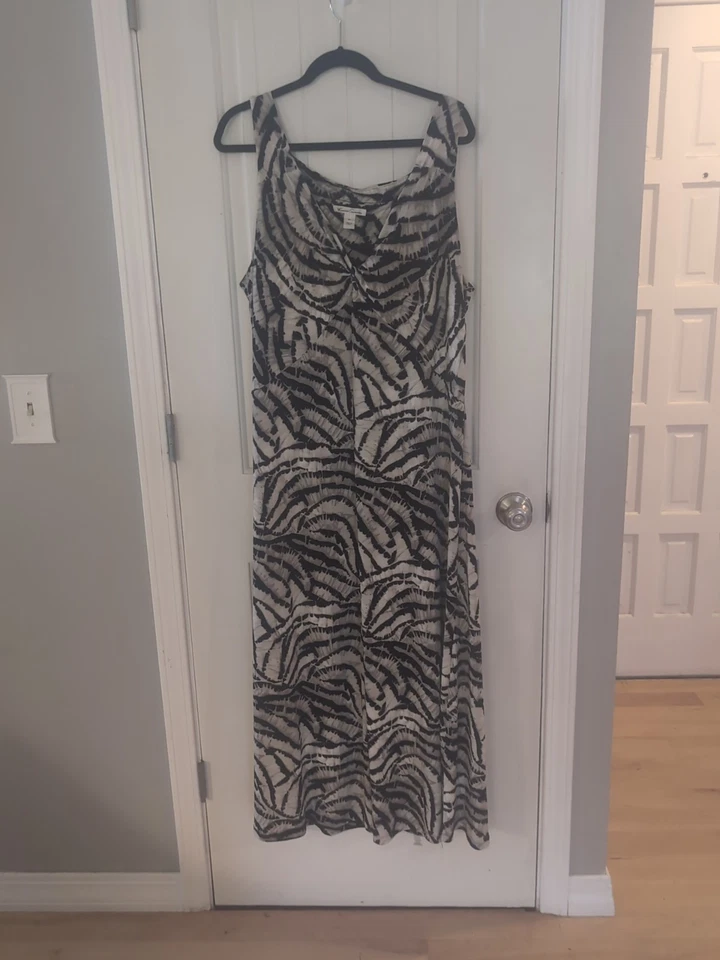 Maxi Vestido de Verano Kenneth Cole New York Talla Grande 3X Tie Dye Boho Clásico Hippie Foto 1 de 4
