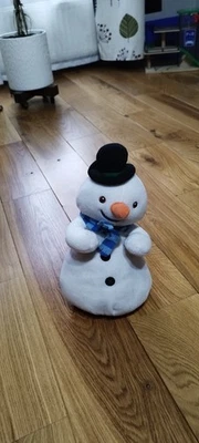 Snow Man Teddy Plush Soft Toy Cuddle 30 cm Height - Image 1 of 4